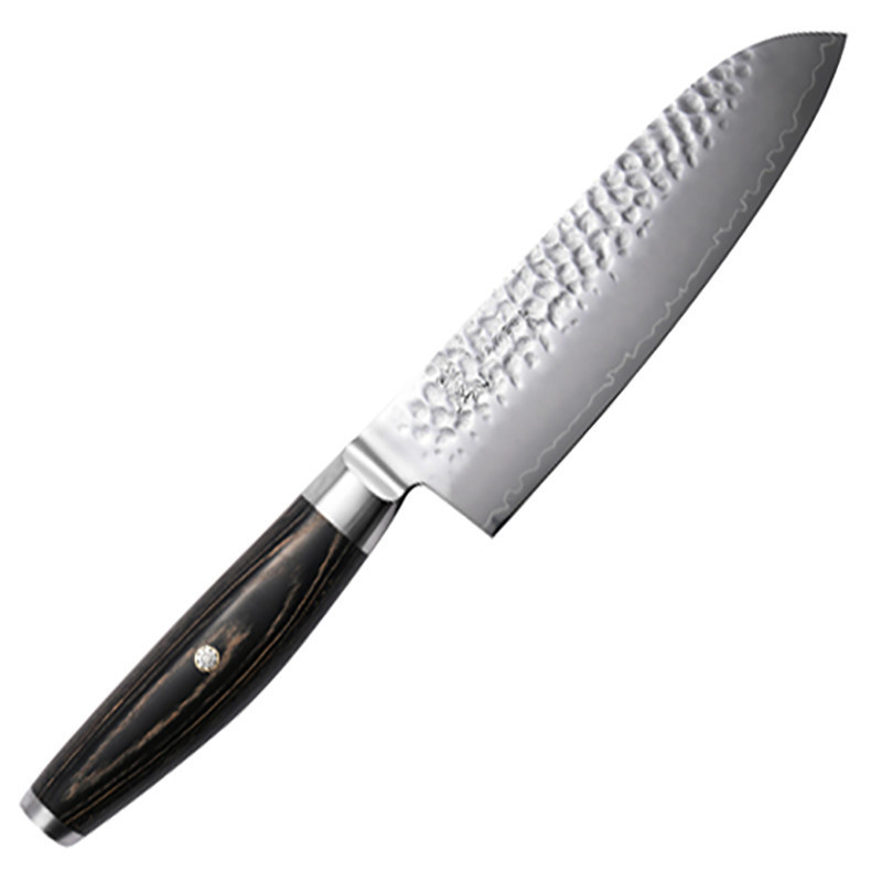 Coltello Santoku Yaxell Ketu lama martellata 16,5 cm