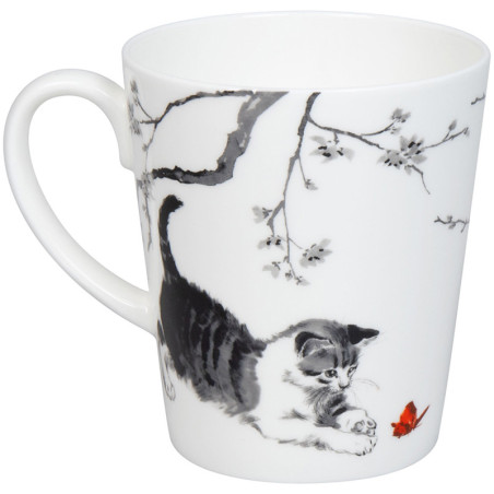 Tazza Konitz Gatto dell'oriente in bone china 600 ml