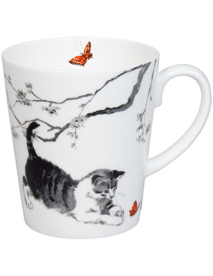 Tazza Konitz Gatto dell'oriente in bone china 600 ml