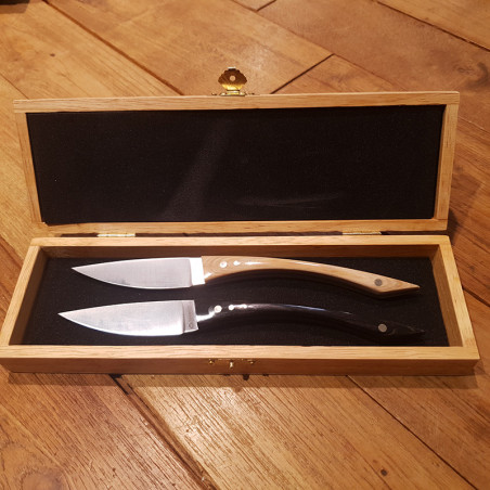 Set 2 coltelli da bistecca Maserin Pakkawood