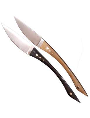 Set 2 coltelli da tavola per bistecca Maserin Pakkawood