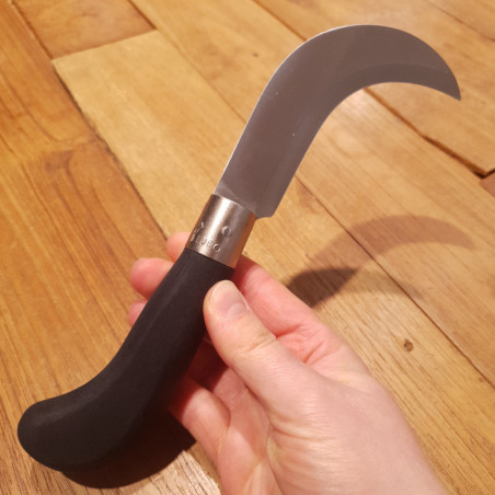 Roncola chiudibile Old Bear legno multistrato nero 21 cm