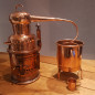 Alambicco distillatore in rame artigianale Amadio 5 litri