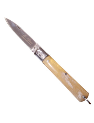 Coltello sfilato chiudibile Michele Fraraccio corno di Bue 19 cm