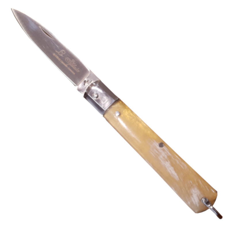 Coltello sfilato chiudibile Michele Fraraccio corno di Bue