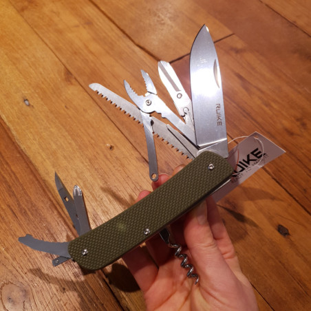 Coltello chiudibile multiuso Ruike L51-G verde