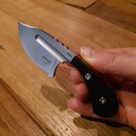 Mini coltello lama fissa Boker Plus Sigyn G10 nero