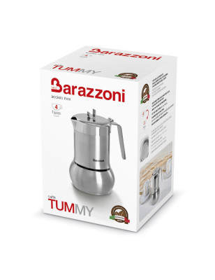 Caffettiera Barazzoni Tummy acciaio inox 4 tazze