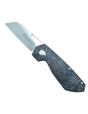 Coltello chiudibile Maserin 371 W2 Fatcarbon nero e argento