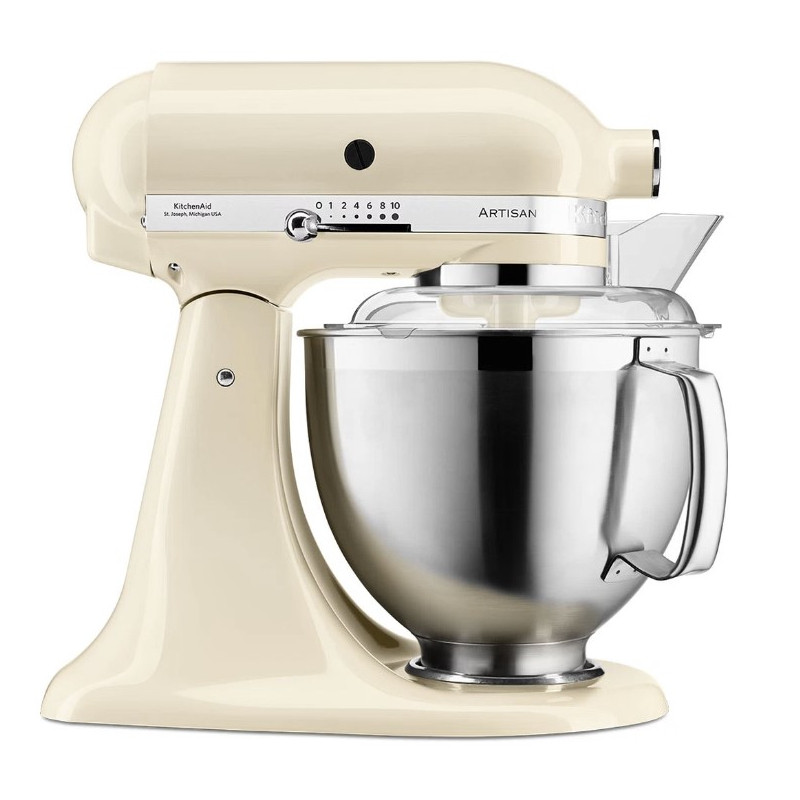 Planetaria KitchenAid Artisan crema testa reclinabile 4,8 litri Planetaria KitchenAid Artisan crema testa reclinabile 4,8 litri