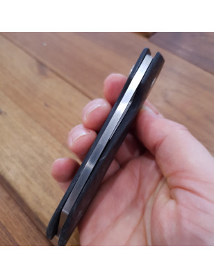 Coltello da tasca Maserin 371 W2 Fatcarbon nero e argento