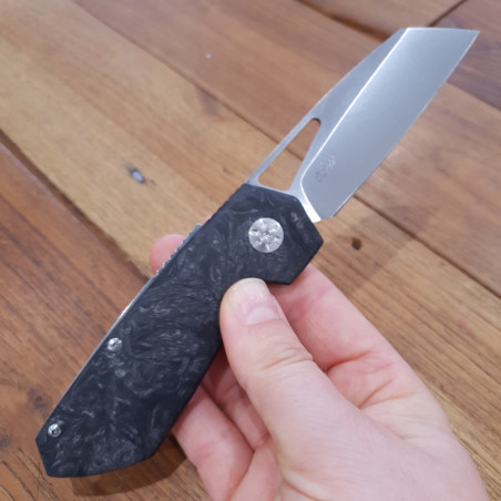 Coltello chiudibile Maserin 371 W2 Fatcarbon nero e argento