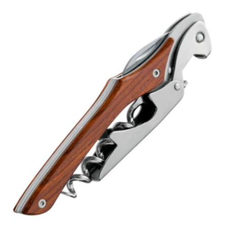 Cavatappi a doppia leva Farfalli Prestige legno Santos