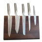 Ceppo magnetico in legno completo di 5 Coltelli Global Ceppo magnetico in legno completo di 5 Coltelli Global