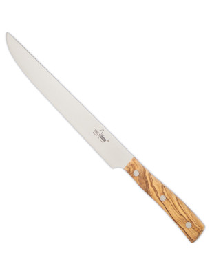Coltello affettare arrosto maglio nero con manico in legno