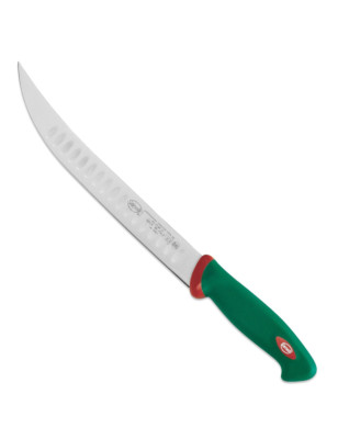 Coltello scimitarra alveolato Sanelli linea Premana