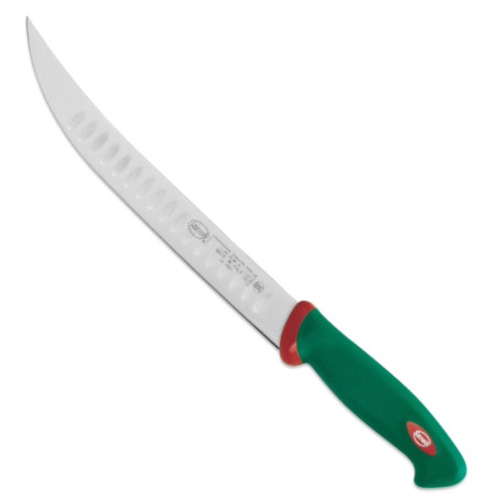 Coltello scimitarra alveolato Sanelli linea Premana
