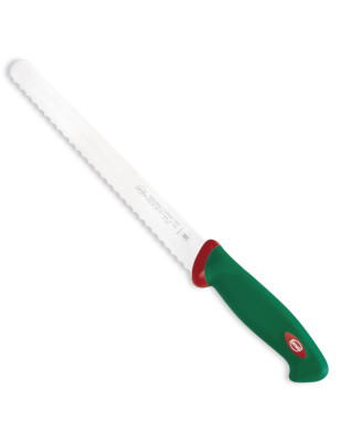 coltello professionale pane e dolci seghettato sanelli linea premana professional lama 24 cm