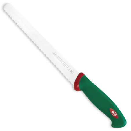 coltello professionale pane e dolci seghettato sanelli linea premana professional lama 24 cm