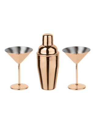 Martini Mixology Paderno set 3 pezzi  in acciaio inox