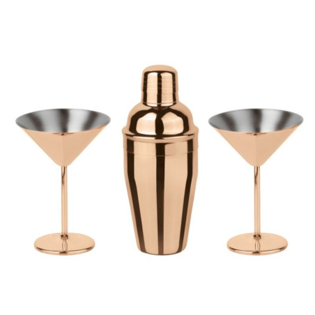 Martini Mixology Paderno set 3 pezzi  in acciaio inox