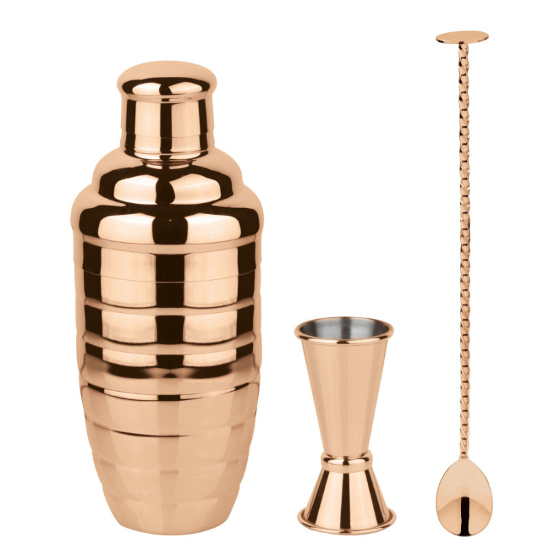 Set mixology Paderno 3 pezzi shaker misurino cucchiaio Set mixology Paderno 3 pezzi shaker misurino cucchiaio