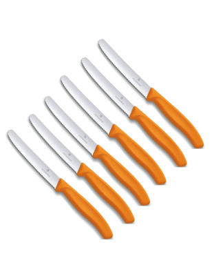 Set 6 coltelli da tavola Victorinox con lama seghettata ondulata estremamente tagliente