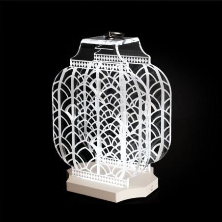 Lampada da tavolo ricaricabile Vesta Atena media