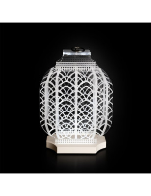 Lampada da tavolo ricaricabile Vesta Atena media