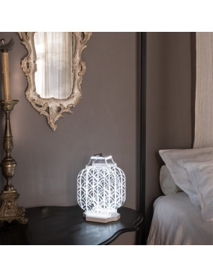 Lampada da tavolo ricaricabile Vesta Atena media