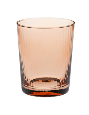 bicchiere acqua colore pesca