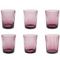Set 6 bicchieri acqua Tribeca viola Galbiati Milano