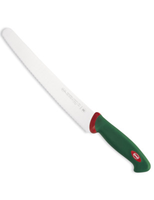 Coltello pasticcere seghettato Sanelli linea Premana 26 cm. Per uso professionale. Made in Italy