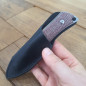 Coltello caccia lama fissa Mercury Kali Canvas Micarta rossa Coltello caccia lama fissa Mercury Kali Canvas Micarta rossa