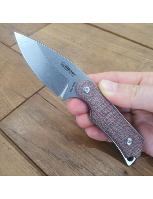 Coltello caccia lama fissa Mercury Kali Canvas Micarta rossa