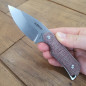 Coltello caccia lama fissa Mercury Kali Canvas Micarta rossa Coltello caccia lama fissa Mercury Kali Canvas Micarta rossa