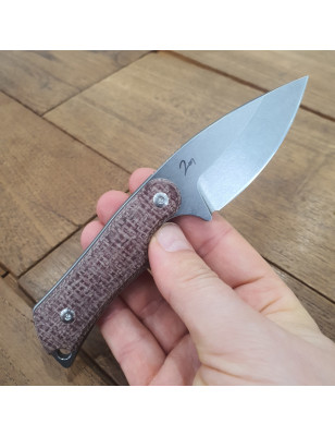 Coltello caccia lama fissa Mercury Kali Canvas Micarta rossa
