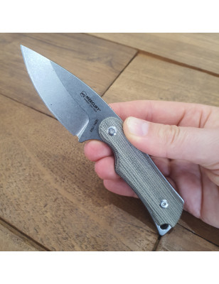 Coltello caccia Mercury Kali Drop Point Canvas Micarta naturale