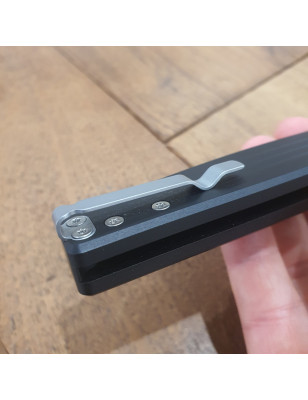 Coltello da tasca Mercury Logan alluminio anodizzato nero