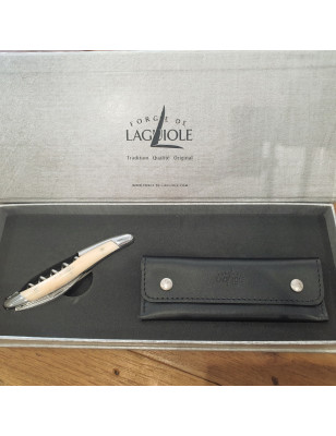 Cavatappi damasco Forge de Laguiole manico Osso