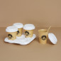 Set 4 tazzine da cafè Take Away Balvi marrone 80 ml