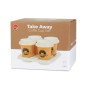 Set 4 tazzine da cafè Take Away Balvi marrone 80 ml
