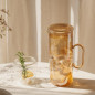 Caraffa acqua in vetro con coperchio Nuts Innovations oro 1,2 litri Caraffa acqua in vetro con coperchio Nuts Innovations oro 1,2 litri