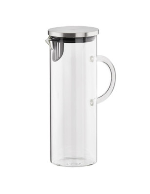 Caraffa acqua APS in vetro con coperchio 1,5 litri