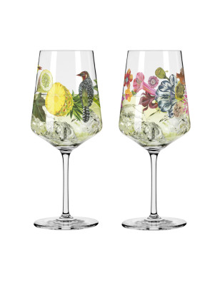 Set 2 calici aperitivo Hugo Ritzenhoff rugiada estiva 54 cl