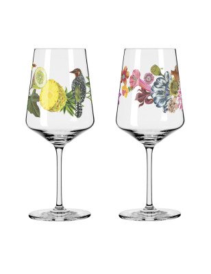 Set 2 calici aperitivo Hugo Ritzenhoff rugiada estiva 54 cl