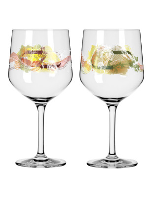 Set 2 calici Gin Tonic Ritzenhoff Botanic Lights Zuschke 72 cl