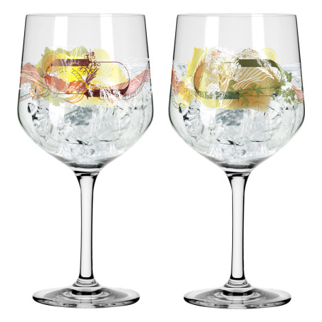 Set 2 calici Gin Tonic Ritzenhoff Botanic Lights Zuschke 72 cl