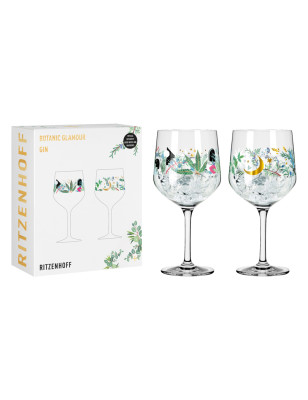 Set 2 calici Gin Tonic Ritzenhoff Botanic Glamour. Idea regalo per gli amanti dei cocktail