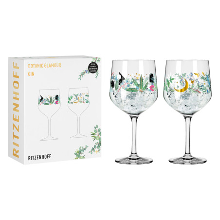 Set 2 calici Gin Tonic Ritzenhoff Botanic Glamour. Idea regalo per gli amanti dei cocktail